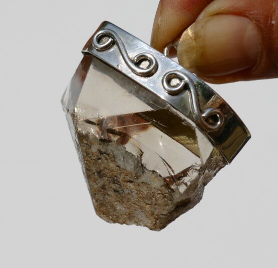 Pendentif Pointe Quartz fumé – Image 2