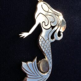 Pendentif Sirène Pierre de Lune