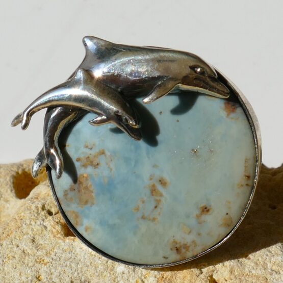 bague réglable Dauphins Célestiale – Image 3