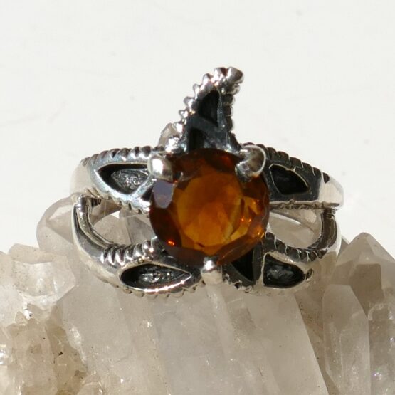 Bague réglable Etoile Topaze facettée