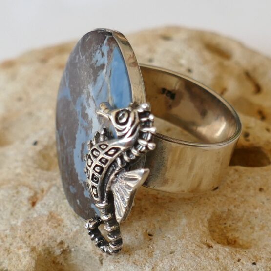 bague réglable Hippocampe Célestiale – Image 3